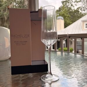 Flute Glass Set - Rachel Zoe Clear (Set of 8)